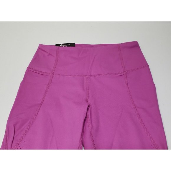 Members Mark Women's Active Perforated Pocket Leggings High Waist Pink Small NWT - Picture 2 of 7